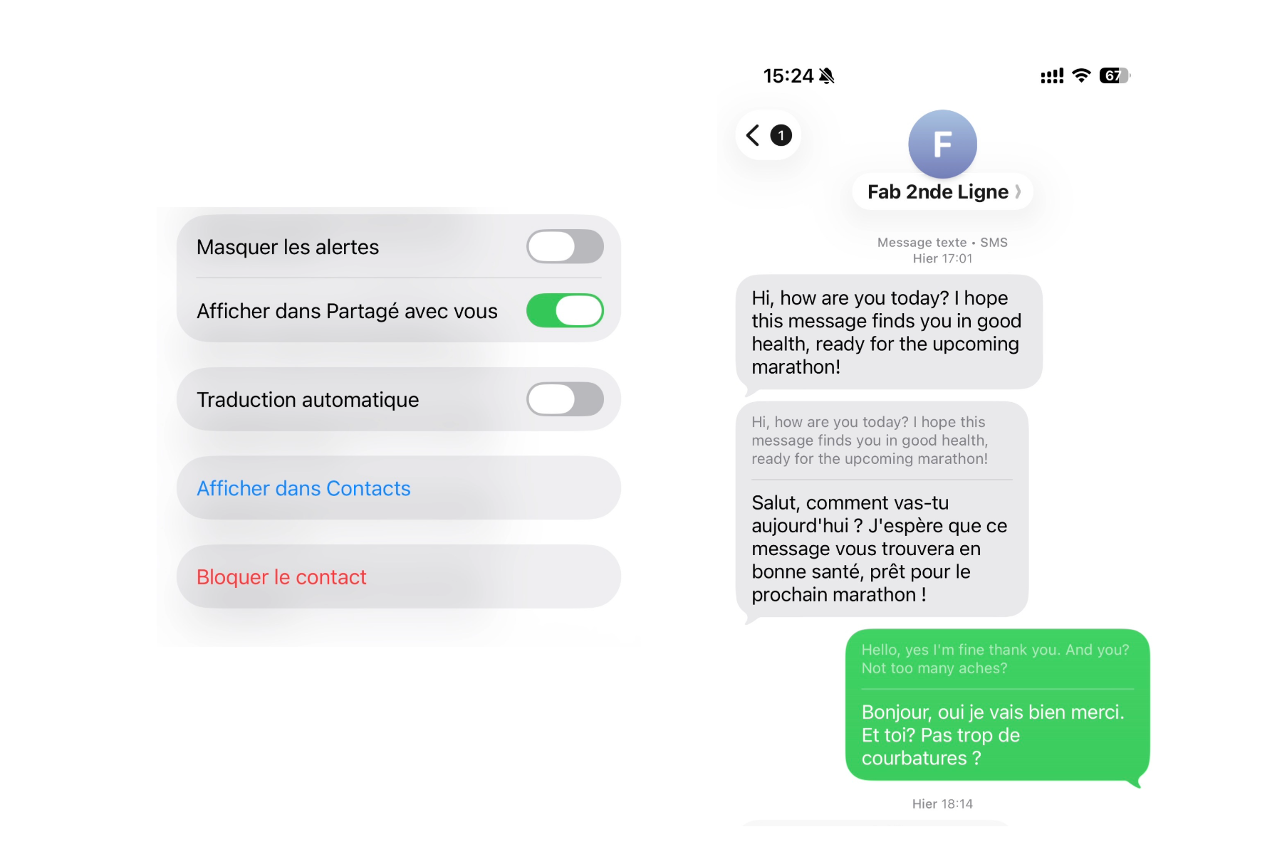 26 nouveautés pour iOS 26 : (3) Traduction en direct