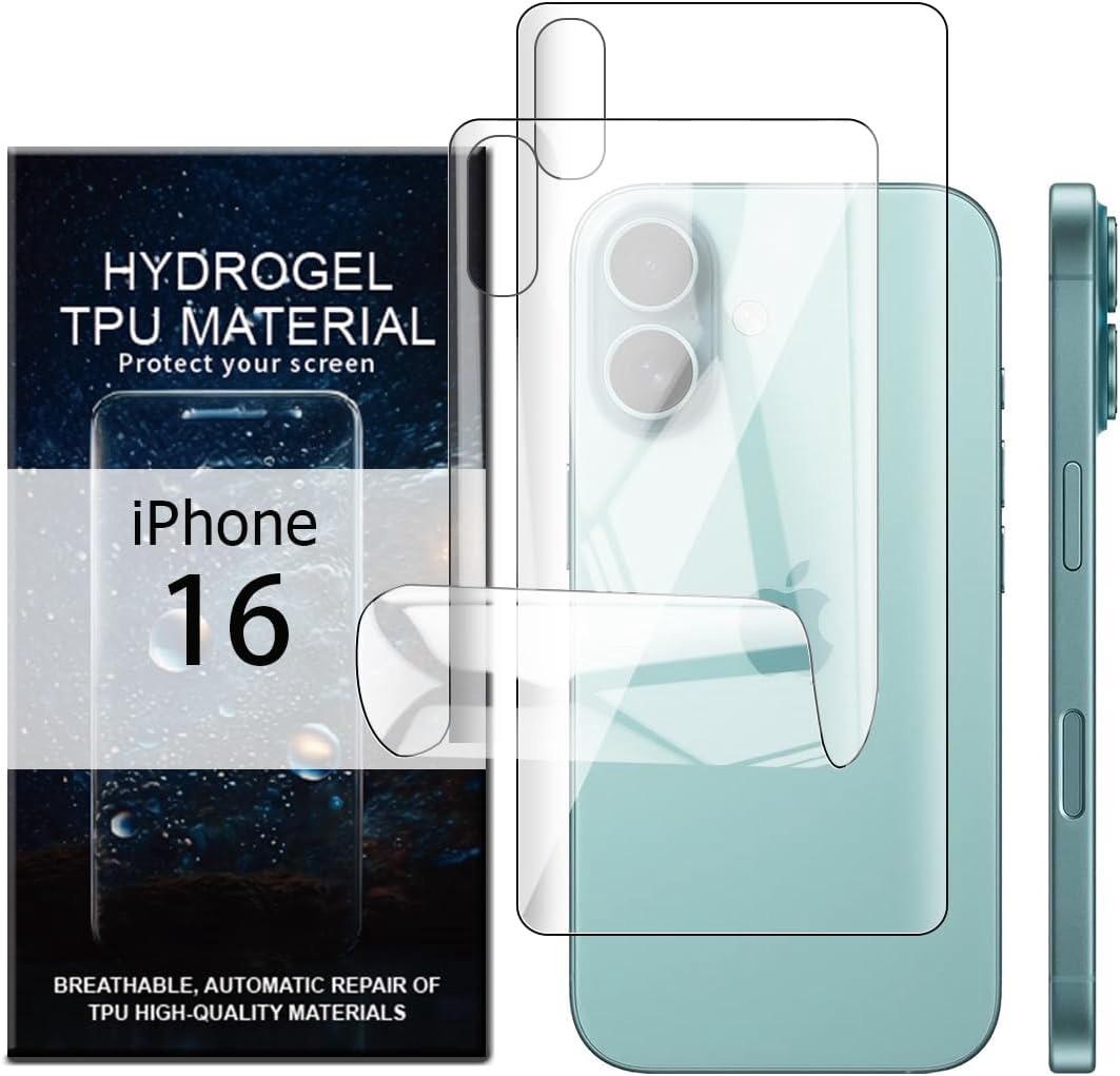 Film de protection pour le dos de l'iPhone 16 sur Amazon