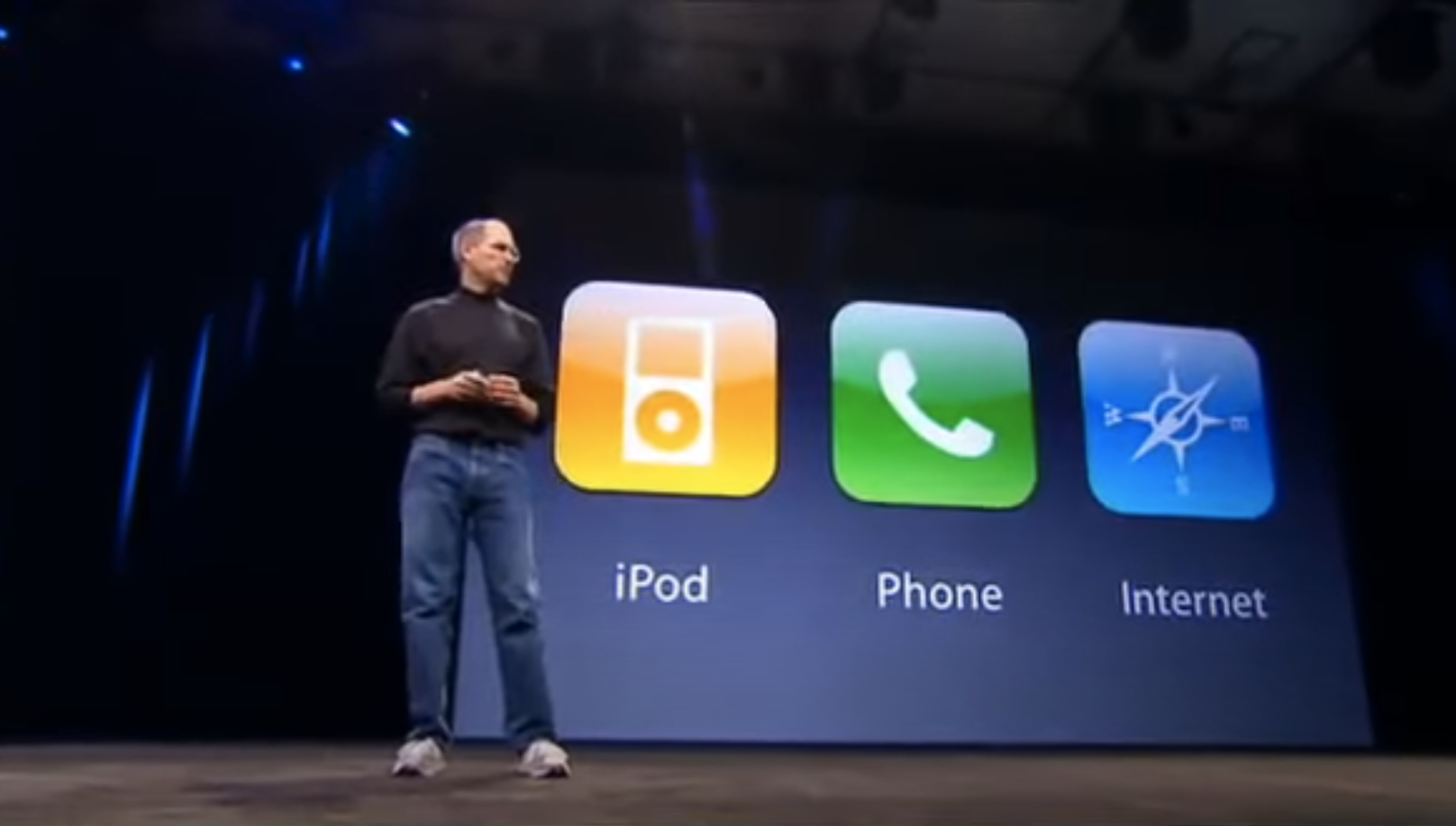 Steve Jobs introducing iPhone on Jan. 9h, 2007