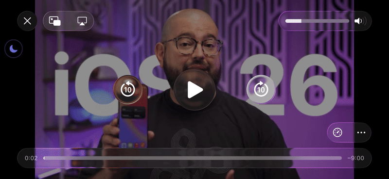 Gif animé montrant les effets sur les bouton lorsque l'option Réduction d'éclat est activée